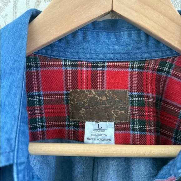 Vintage Pendleton 100% cotton plaid button down - Picture 2 of 7